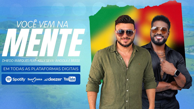 “VOCÊ VEM NA MENTE” música de Cassio Cipriano cantada por Dhiego Marques e Kelly Silva já conta com quase 1 milhão de views no Youtube e terá versão REMIX por DJ Prodígio